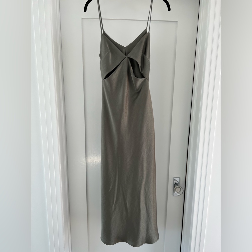 Bec + Bridge Mila Midi Dress in Khaki